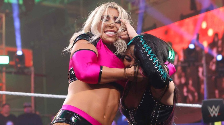 Brinley Reece wrestling Roxanne Perez