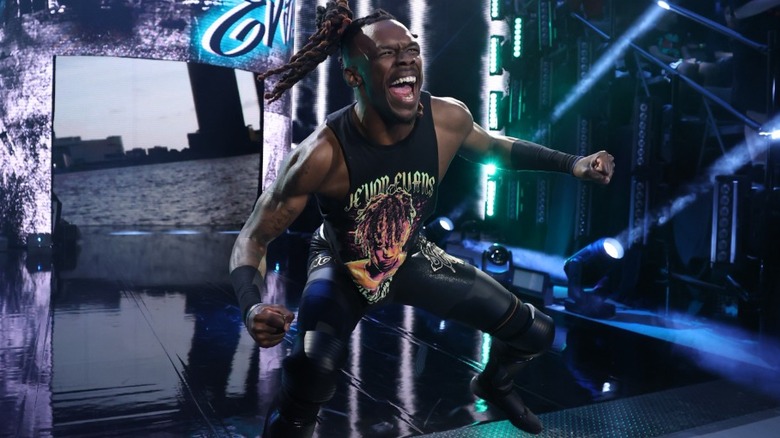 Je'Von Evans gets fired up before competing on 