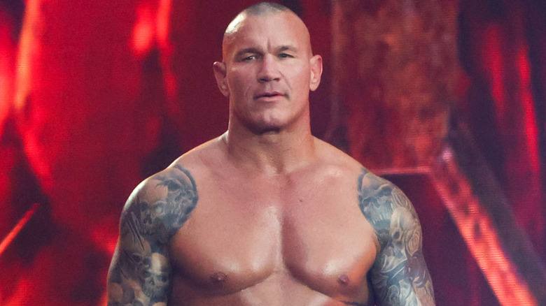 Randy Orton looking intently