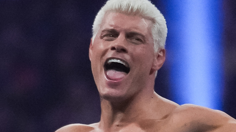 Cody Rhodes looking away