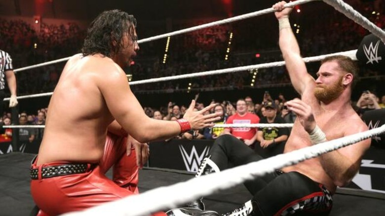 Shinsuke Nakamura and Sami Zayn at WWE NXT TakeOver: Dallas