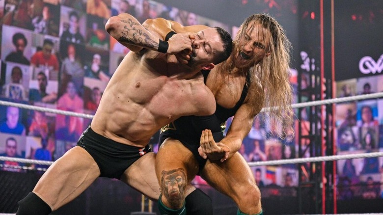 Finn Balor and Pete Dunne at WWE NXT TakeOver: Vengeance Day