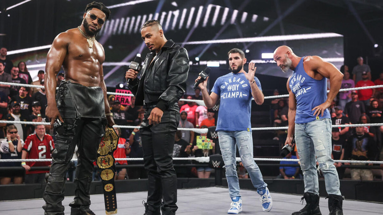 Trick Williams, Carmelo Hayes, and DIY on WWE NXT
