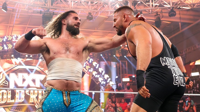Seth Rollins punches Bron Breakker on the June 20 "NXT"