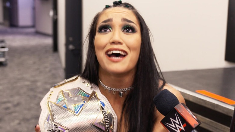 Roxanne Perez with NXT Women's Title