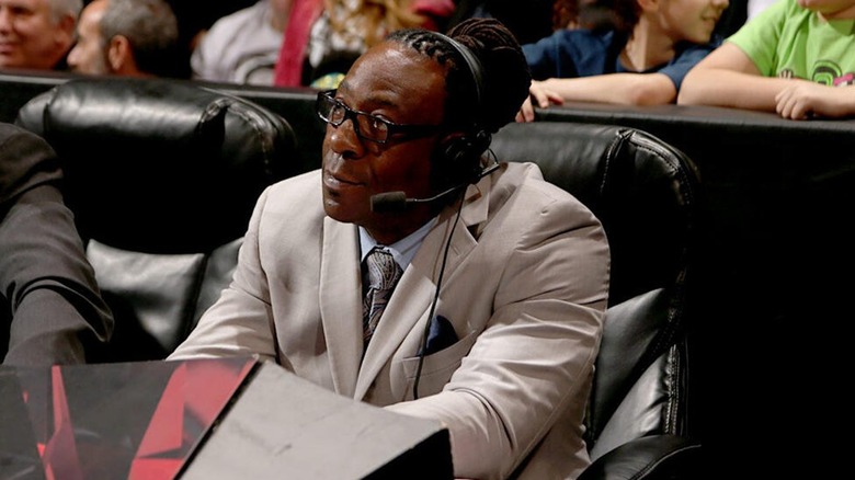 Booker T at the announce desk
