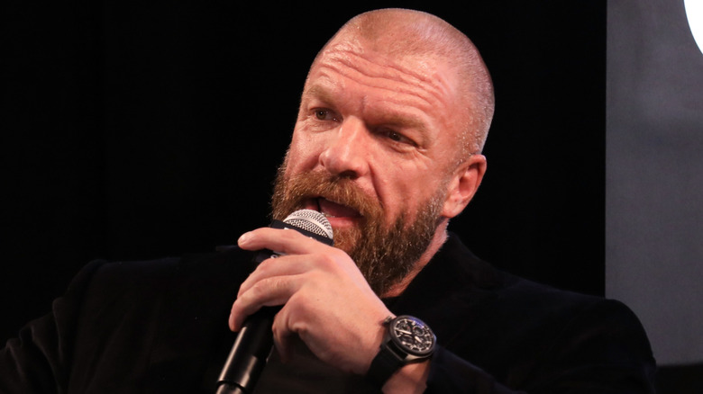 Triple H talking