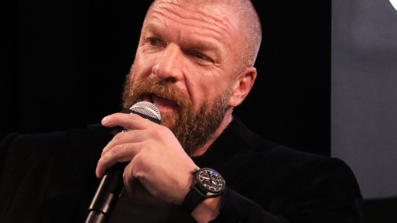 Triple H talking