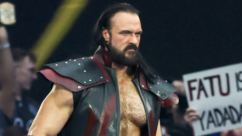 Drew McIntyre wearing warrior-like ring gear