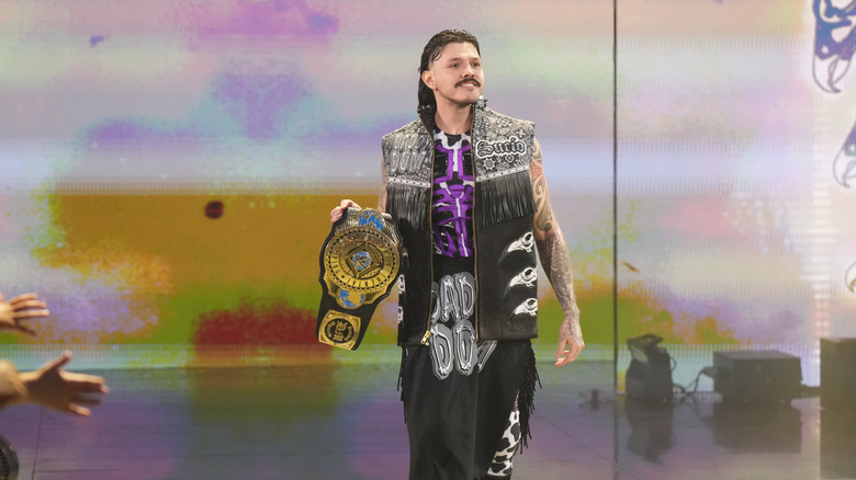 Dominik Mysterio makes his entrance