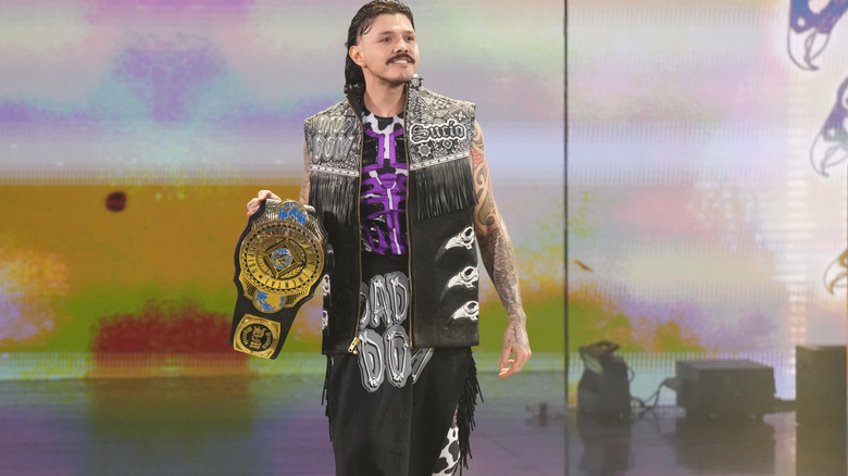 Dominik Mysterio makes his entrance
