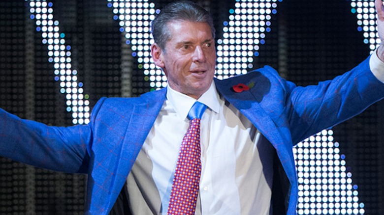 Vince McMahon celebrating