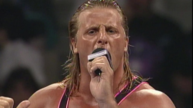 Owen Hart cuts a promo