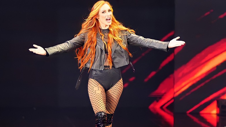 Becky Lynch with arms wide