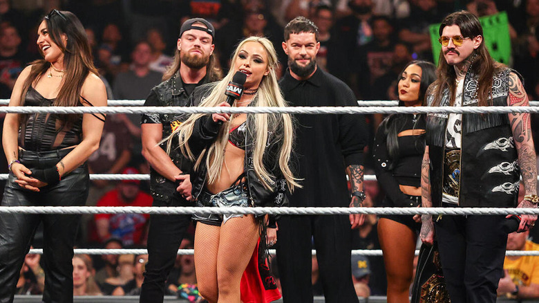 Liv Morgan on the mic