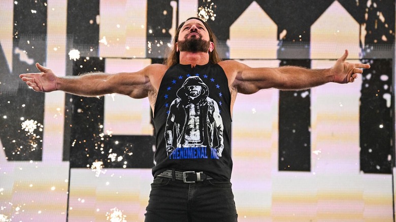 AJ Styles poses on "WWE Raw"