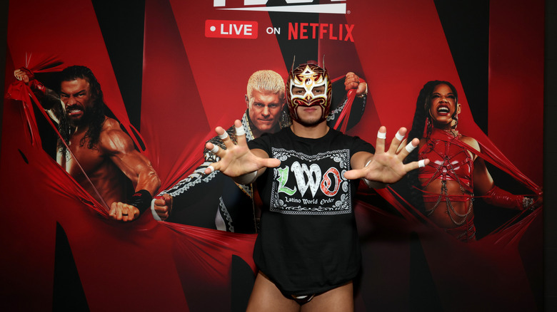 Dragon Lee attends Raw on Netflix event