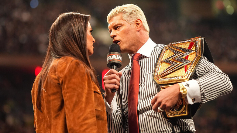 Cody Rhodes and Stephanie McMahon come face-to-face on "WWE Raw"