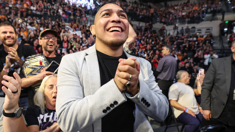 Vikingo in the crowd during 