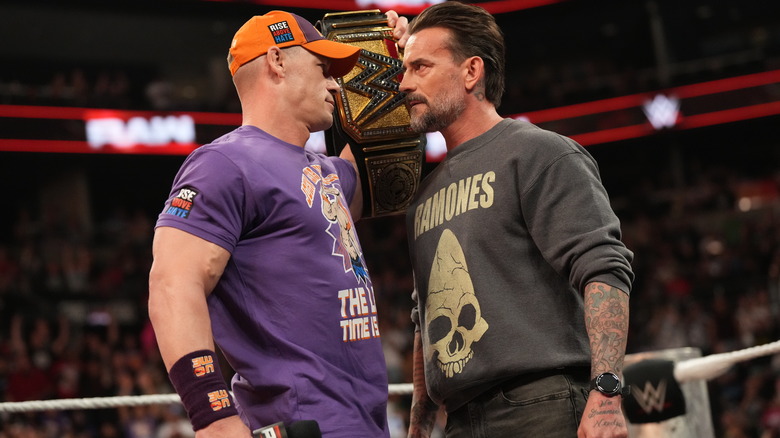 CM Punk challenges John Cena for the WWE Championship
