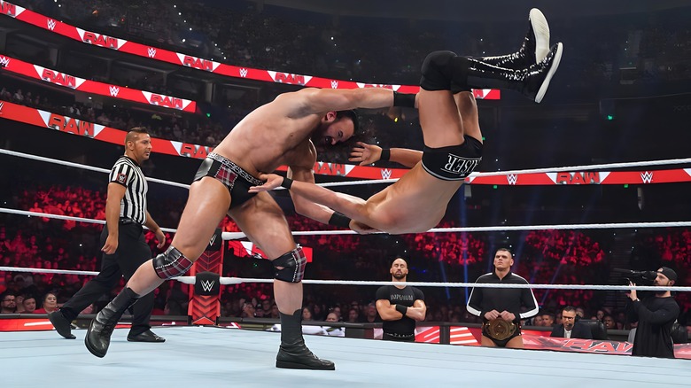 Drew McIntyre throws Ludwig Kaiser