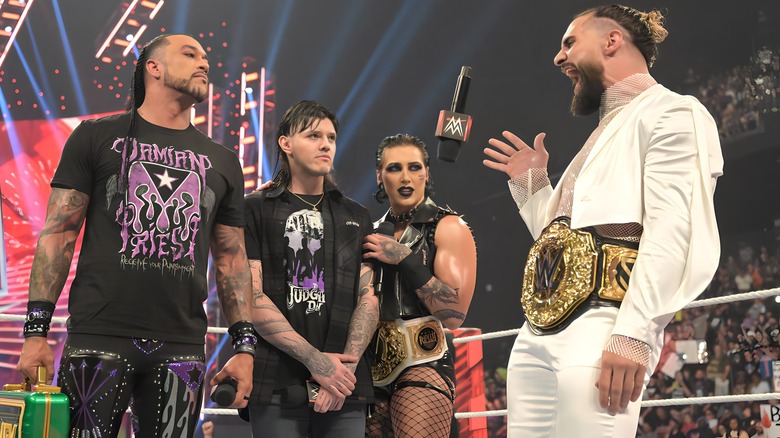 Seth Rollins laughs at Judgment Day