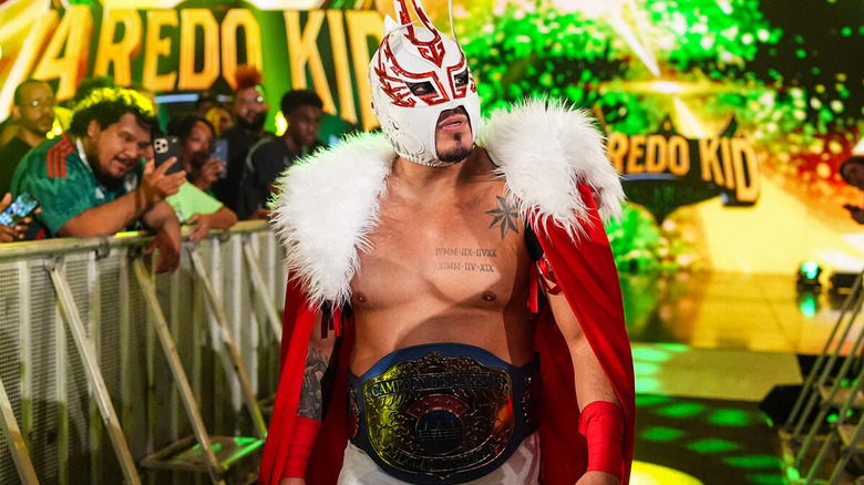 Laredo Kid makes his entrance on "WWE Raw"