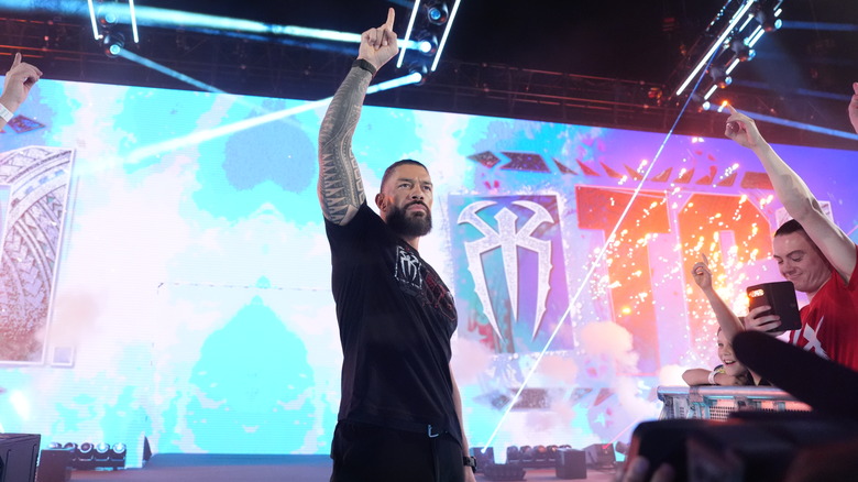 Roman Reigns makes his entrance
