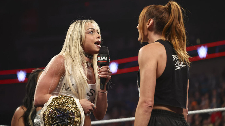 Liv Morgan speaks to Becky Lynch on "WWE Raw"