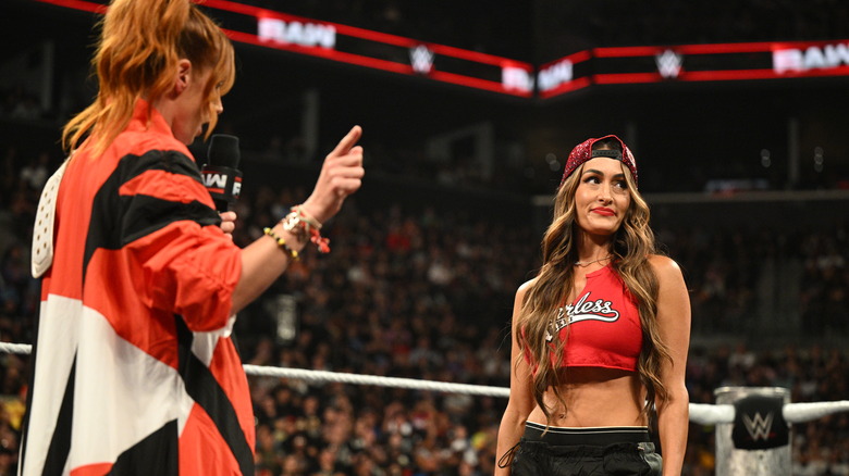 Becky Lynch using tired tropes on Nikki Bella