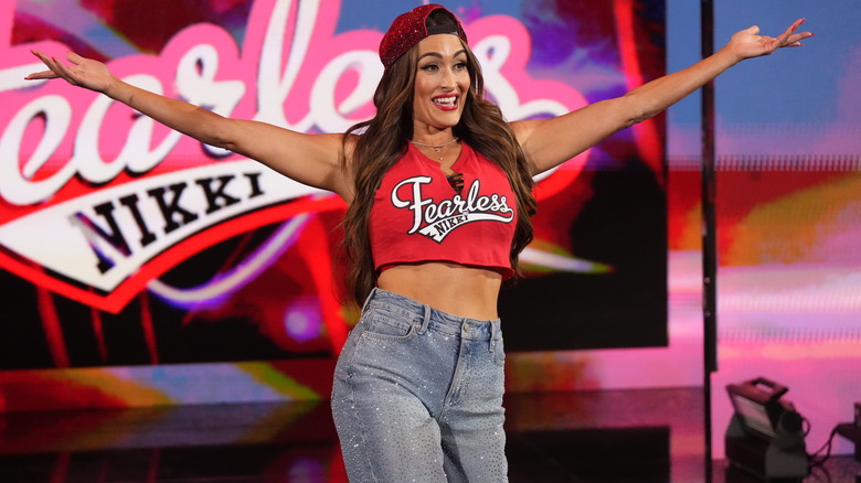 Nikki Bella return to Monday Night RAW at PHX Arena on June 9, 2025 in Phoenix, Arizona.