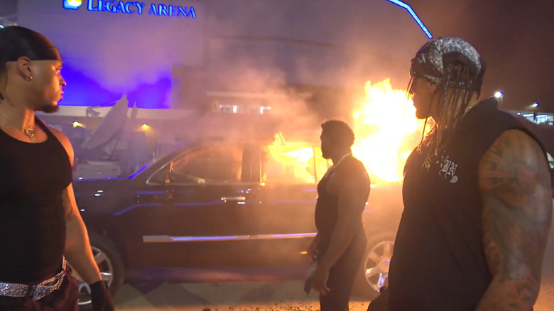 Royce Keys and OTM burn a car