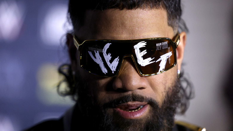 Jey Uso wearing sunglasses