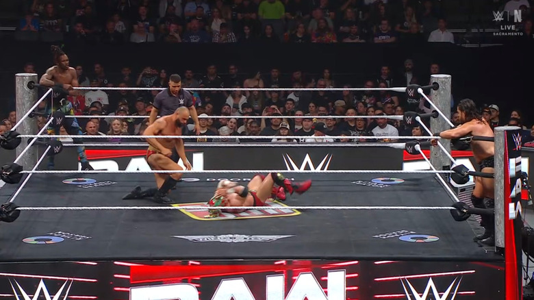 All four men in the ring