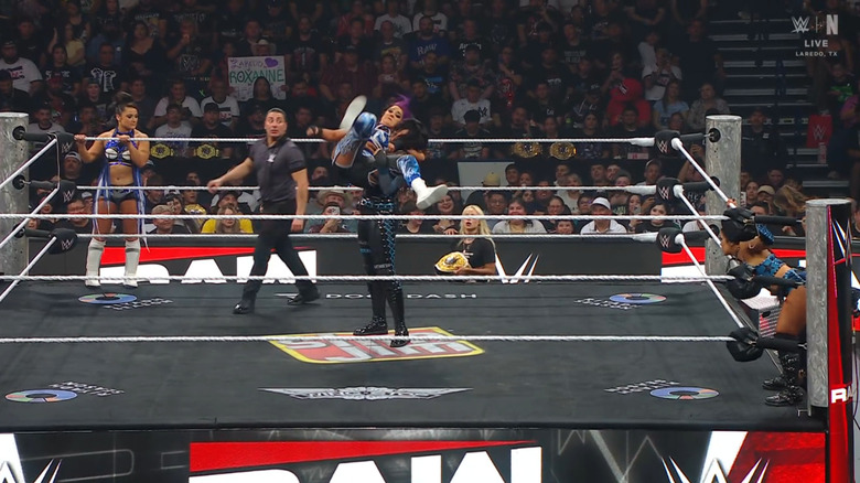 All four women in the ring