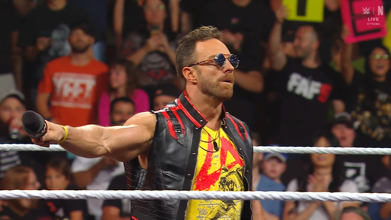 Knight talking in the ring