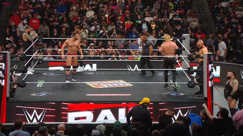 All six men in the ring