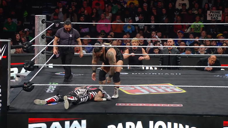 Reed standing over Penta