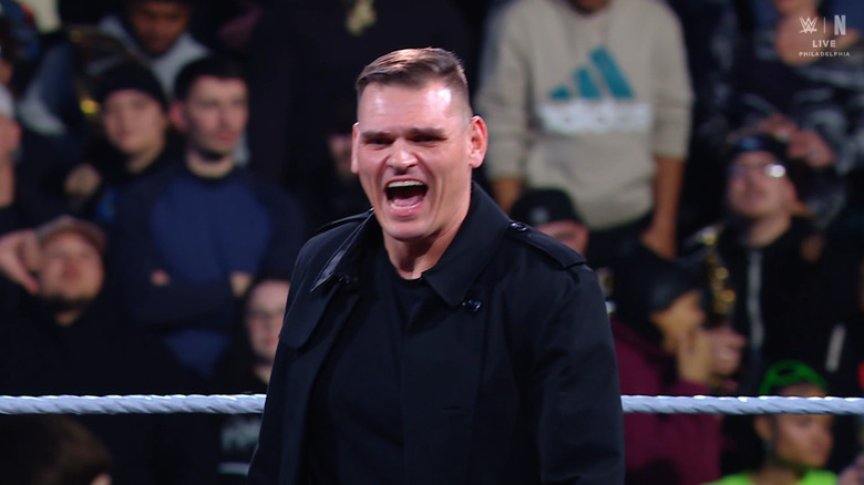 GUNTHER laughing in the ring