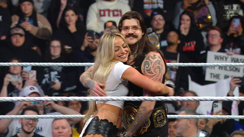 Morgan and Dominik hugging