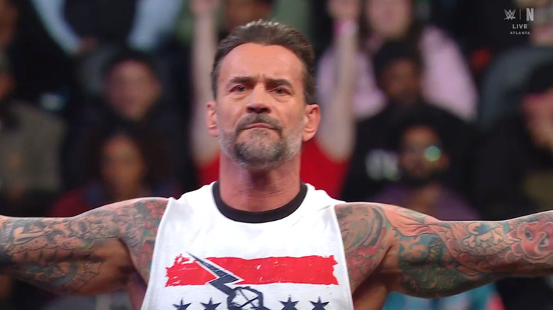 Punk posing in the ring
