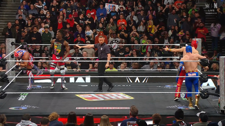 All four men in the ring