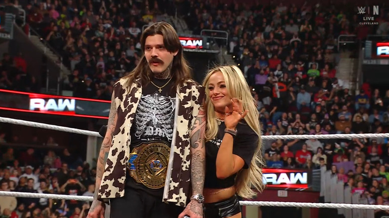 Dominik and Morgan in the ring