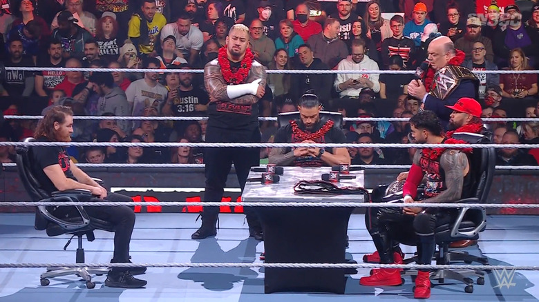 The Bloodline in the ring