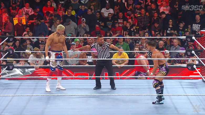 The two men staring one another down
