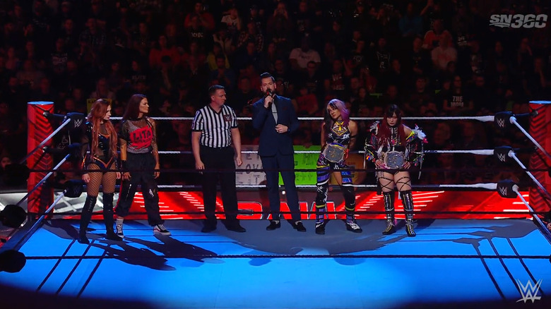 The four women in the ring