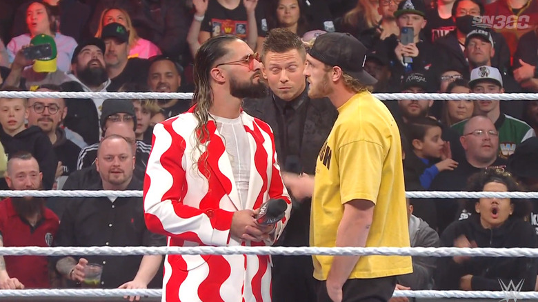 Paul and Rollins in the ring