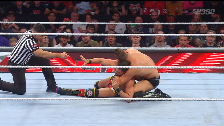 Miz with a submission on Gargano