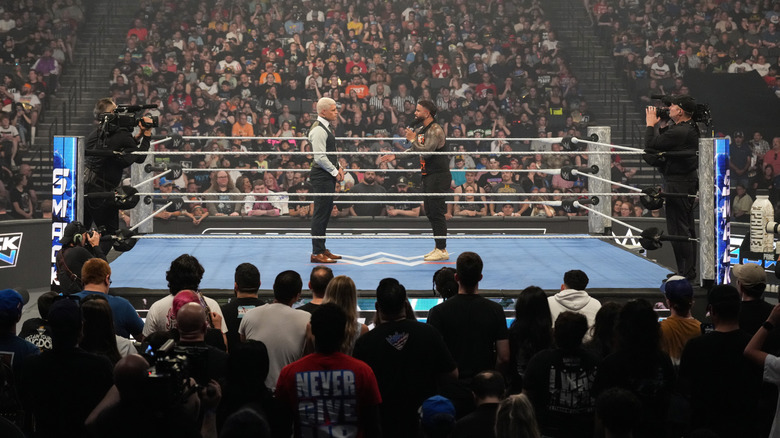 Cody Rhodes and Jey Uso in the ring