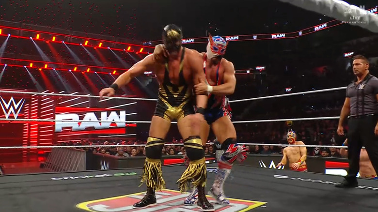 OG Grande about to land a Russian Leg Sweep on Grande